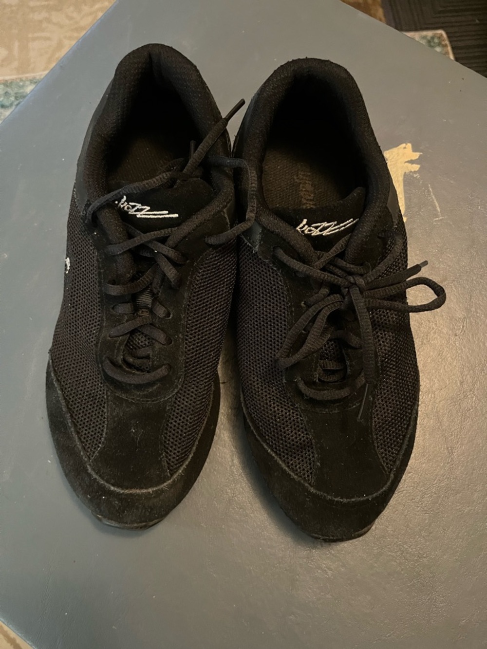Women's Black Athletic Sneakers - Lightweight Support